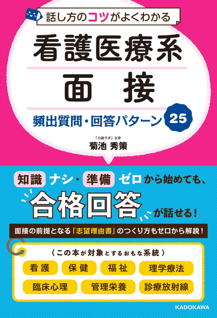 話し方のコツがよくわかる　看護医療系面接 頻出質問・回答パターン